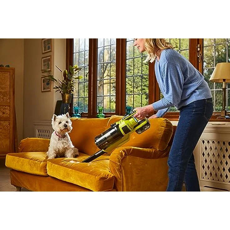 Ryobi 18 V ONE+ Brushless Akku-Bodenhandsauger RSV18BL-0 (Luftstrom 900 l/min, Air Watts 90, Behältervolumen 800ml, ohne Akku und Ladegerät) – Bild 2