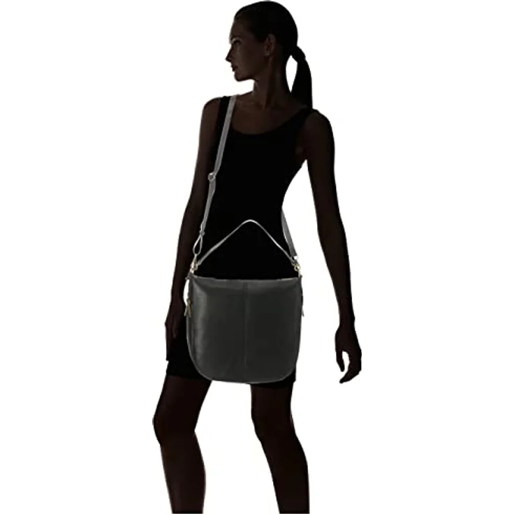 Fossil Jolie Schultertasche, Leder 30,5 cm, Schwarz, mit abnehmbaren, verstellbaren Schultergurt und geräumigem Hauptfach – Bild 6