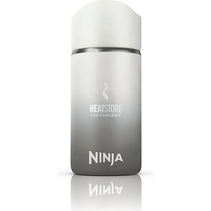 Ninja DW1203EUUKWH 300 ml Sip Perfect Thermosflasche für Heißgetränke, BPA-frei, spülmaschinenfest, Weiß, mit LockLeak-Technologie und HEATSTORE-Technologie – Bild 1