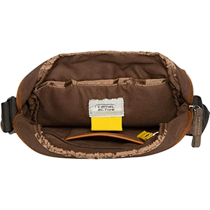 camel active Laos Herren Überschlagtasche Umhängetasche Klein Cognac Braun, mit Tablet-Fach – Bild 4