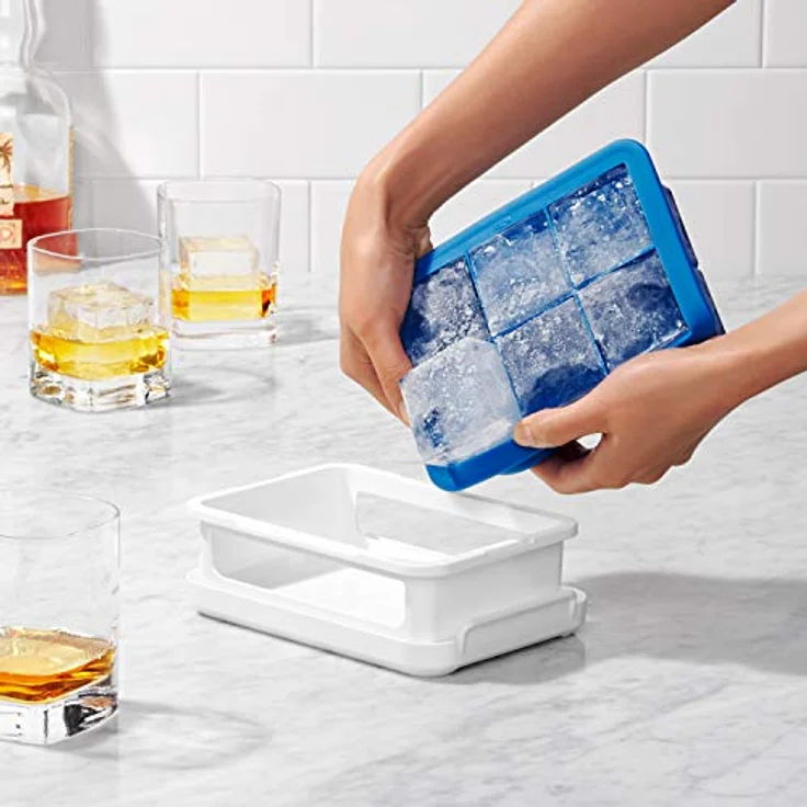OXO Good Grips Silikon Eiswürfelform für extra große Eiswürfel – Bild 3