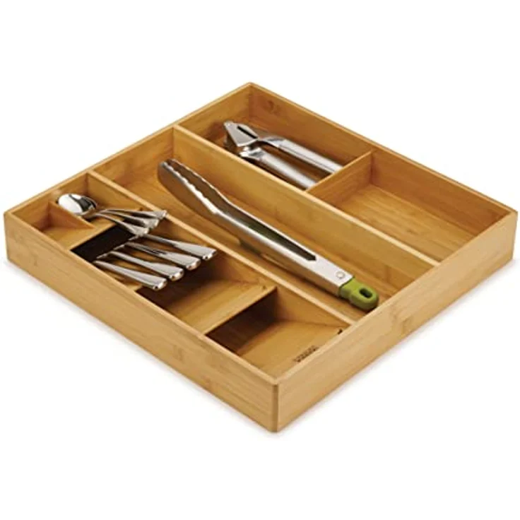Joseph Joseph DrawerStore Besteck, Küchenutensilien und Kochutensilien Gadget Zubehör Organizer, in Schublade Lagerung - Bambus – Bild 1
