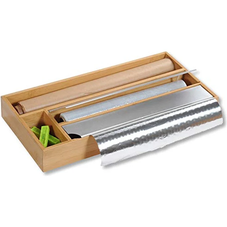 Kesper 58041 13 Folienspender für die Schublade, Braun, 42 x 19 x 5,4 cm – Bild 2