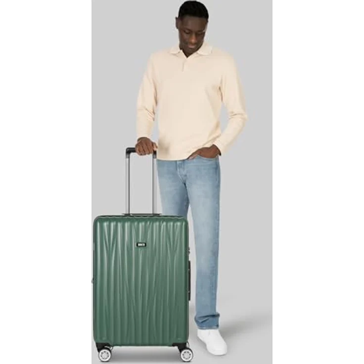 Brics Cervia 2.0, Hartschalenkoffer Trolley M, 69 cm mit Dehnfalte, 77 l, Grün, 4 Rollen – Bild 8