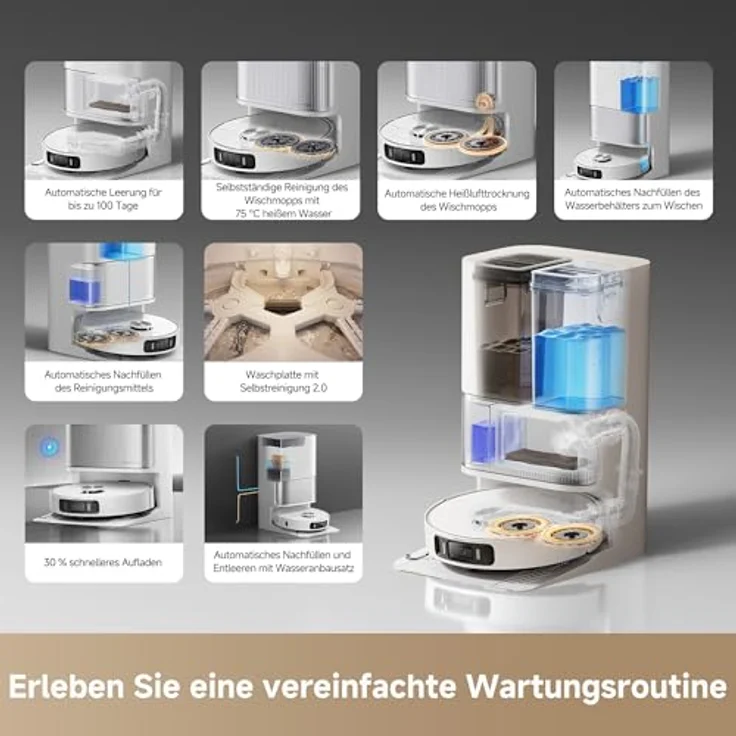 Dreame L40 Ultra AE, Saugroboter mit Wischfunktion, 19.000 Pa Saugkraft, All-in-1-Dock, für nassen und trockenen Schmutz – Bild 5