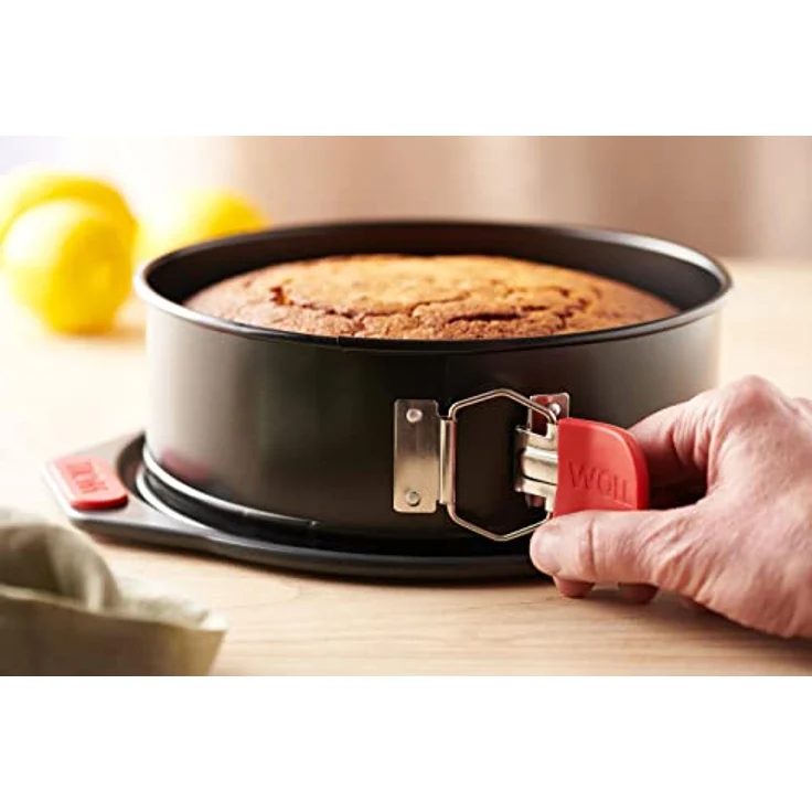 Woll Bakeware Springform Ø 24 cm, mit auslaufsicherem Boden, Schnellverriegelung und hitzebeständigen Silikongriffen bis 230°C, PFAS-frei, zweilagige Antihaftbeschichtung, aluminisierter Stahl – Bild 4