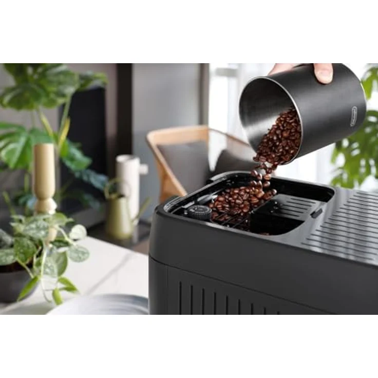 De'Longhi Kaffeevollautomat Magnifica Plus ECAM 320.61.G, Voll-Touch-Farbdisplay und LatteCrema Hot Milchsystem, Metallic-Rahmen – Bild 4
