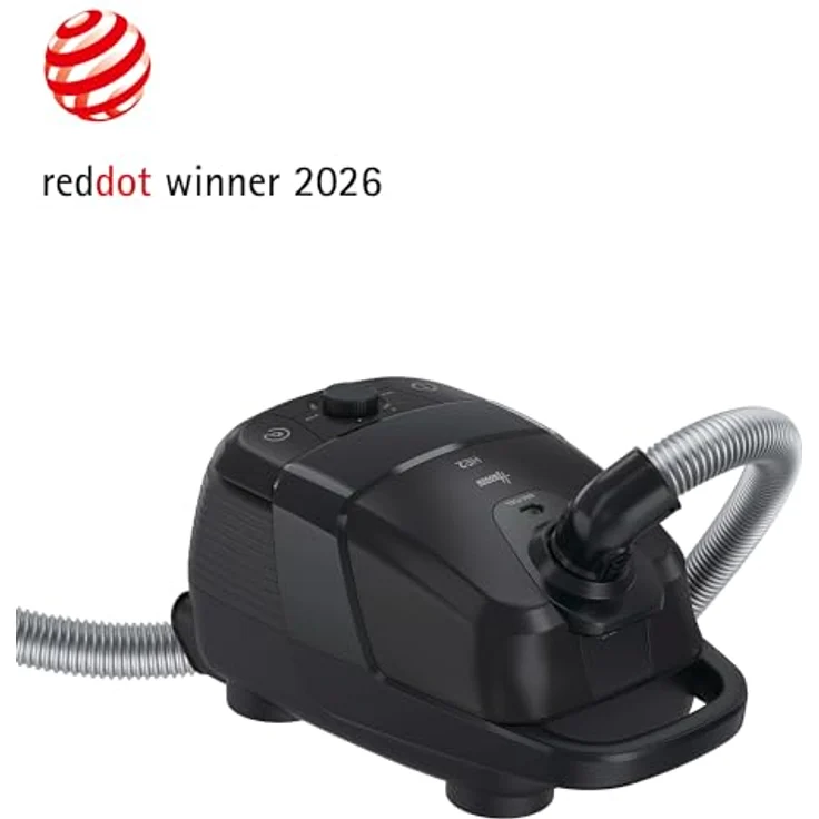 Hoover HE2Z10A, Boden-Staubsauger mit Beutel für alle Böden, 850 W, Schwarz/Grau, 3,5 L Behälterkapazität, waschbarer EPA-Filter – Bild 2