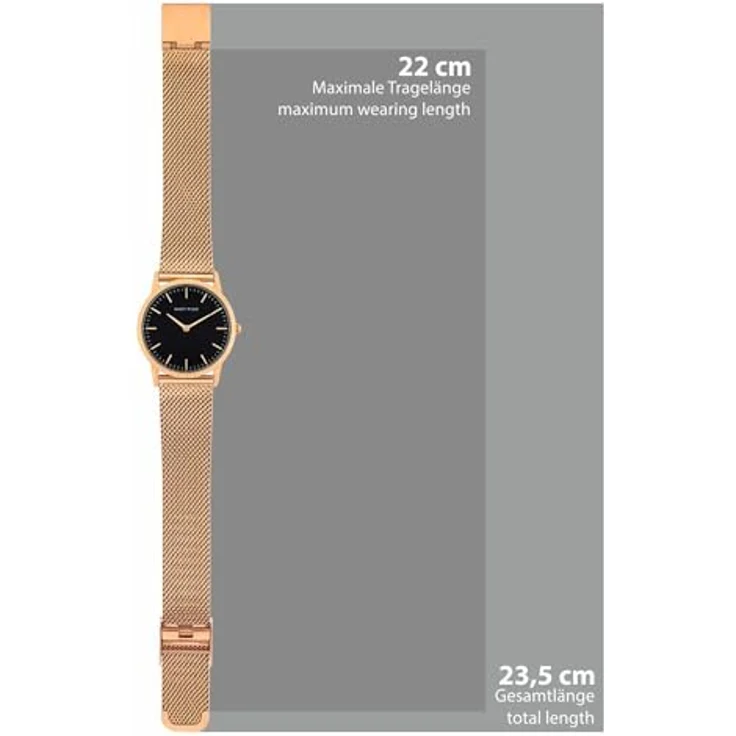 Eastside Quarzuhr Cassina roségold, mit Edelstahl-Armband – Bild 4