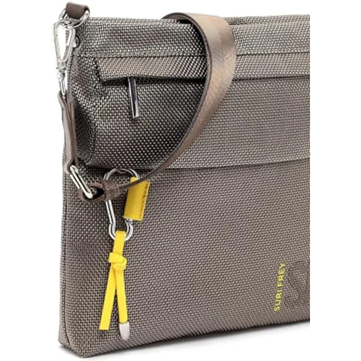 SURI FREY SFY SURI Sports Marry, Umhängetasche aus Nylon-Optik mit Reißverschluss und abnehmbarem Umhängeriemen, hellbraun – Bild 8