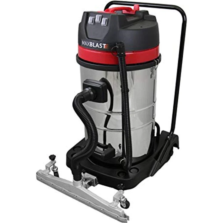 MAXBLAST 80 Liter 3000W Gewerbesauger Staubsauger Industriesauger Sauger Nasssauger mit Bodendüsenbefestigung, in Schwarz – Bild 3
