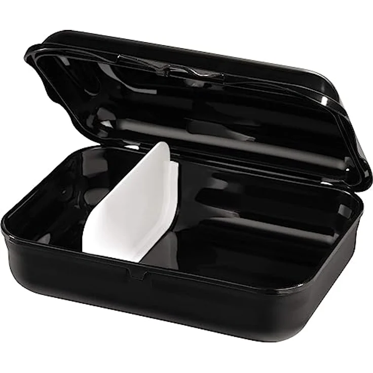Step by Step Lunchbox „Wild Cat Chiko“, schwarz, mit Trennwand und Klickverschluss, spülmaschinenfest, BPA-frei, für Schule und Kindergarten, für Jungen und Mädchen, 0,9 Liter – Bild 3