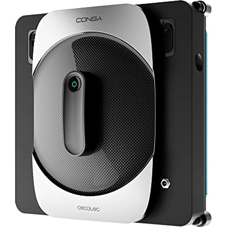 Cecotec Intelligenter Fensterputzroboter Conga Windroid 1290 DoubleSpray Connected. 72 W, quadratisches Design, Doppelstrahl, Steuerung mit App und Fernbedienung, 4 Sicherheitssysteme