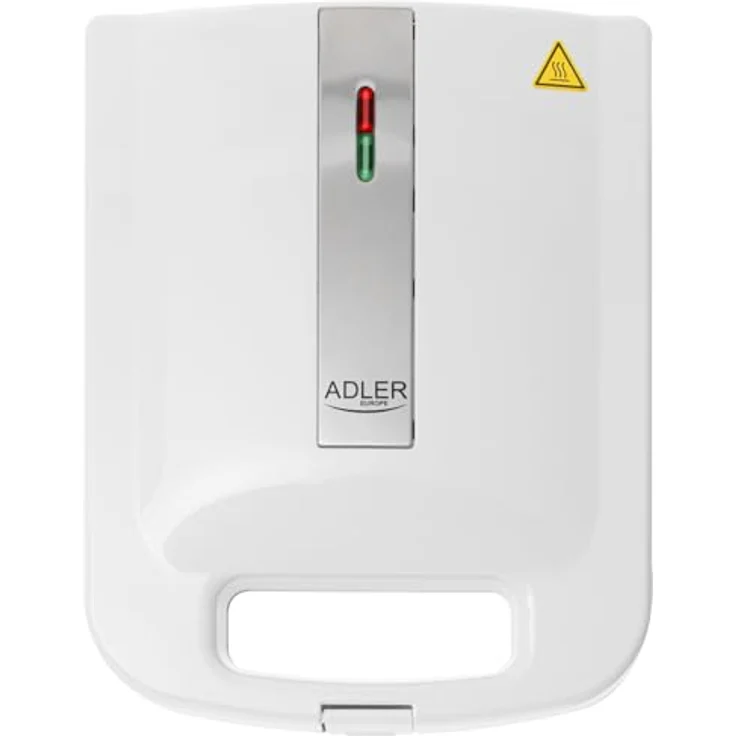 Adler AD 3055w Sandwichmaker, Sandwichtoaster für 4 Sandwiches mit Antihaftbeschichtung und Cool-Touch-Griff, weiß – Bild 7