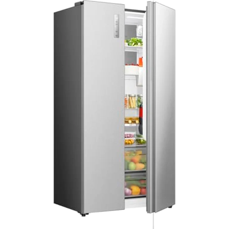 Hisense RS3P538NAIE, Freistehender Side-by-Side Kühlschrank aus Edelstahl, 527 l, No Frost, 39 dB – Bild 2