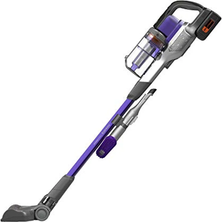 Black + Decker 4in1 Akku-Stielsauger Pet (36V, 2.0Ah, beutelloser Boden- & Handstaubsauger mit Elektro-Tierhaarbürste, inkl. 2in1 Fugendüse, Tierhaarbürste, Akku, Ladegerät & Wandhalterung) BHFEV362DP – Bild 28