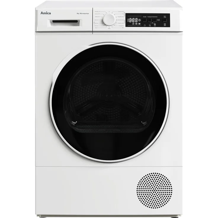 Amica WTP 482 100 Wärmepumpentrockner, energieeffizienter Wäschetrockner der Klasse E