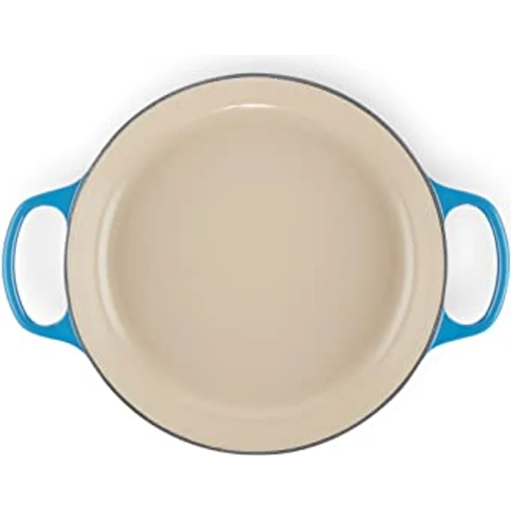 Le Creuset Signature Gusseisen Gourmet-Profitopf, Rund, Ø 26 cm, 2,2 l, Für alle Herdarten inkl. Induktion geeignet, 4,205 kg, Azure, 21180262202430 – Bild 5