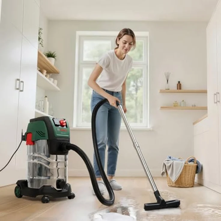 Bosch PAS30-240PRS, kabelgebundener Nass- und Trockensauger mit 1.300-W-Motor, HEPA-Filter und Fernbedienung, inkl. Edelstahl-Verlängerungsrohre und 2,2 m Schlauch – Bild 5