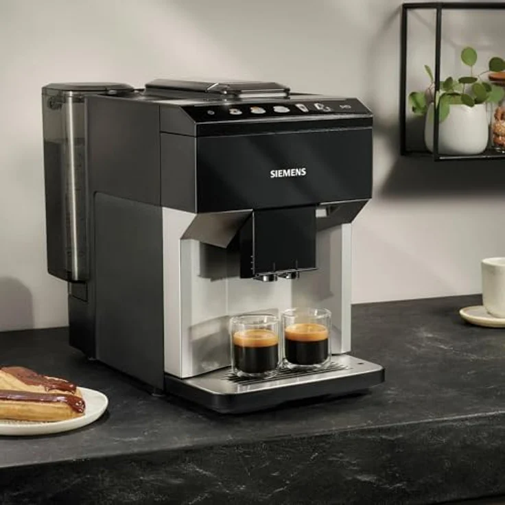 Siemens EQ500 TP511R01, Kaffeevollautomat mit CoffeeSelect Display, integriertem Milchsystem und Aromadouble Shot, Schwarz – Bild 7