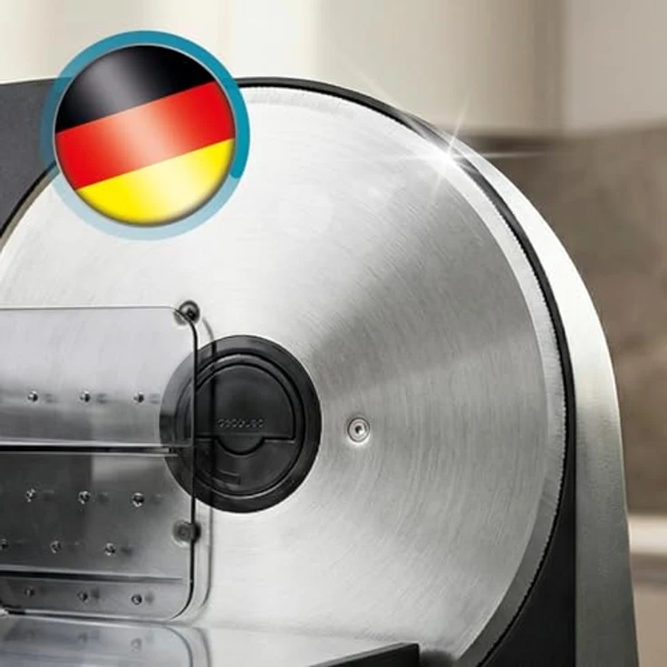 Cecotec Allesschneider Rock'nCut Shuriken Steel ProBlades, 200 W, Solingen-Klinge, 190 mm, Schnittstärke 0–15 mm, schwarzes Metallgehäuse – Bild 4