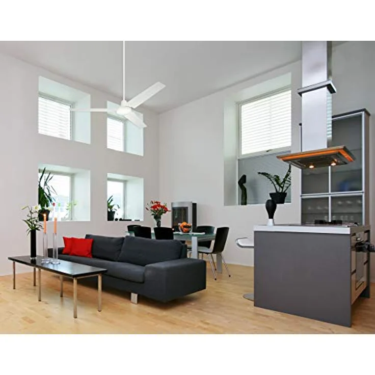 Westinghouse Lighting 142 cm Deckenventilator Industrial 72268 in weißer Ausführung – Bild 7