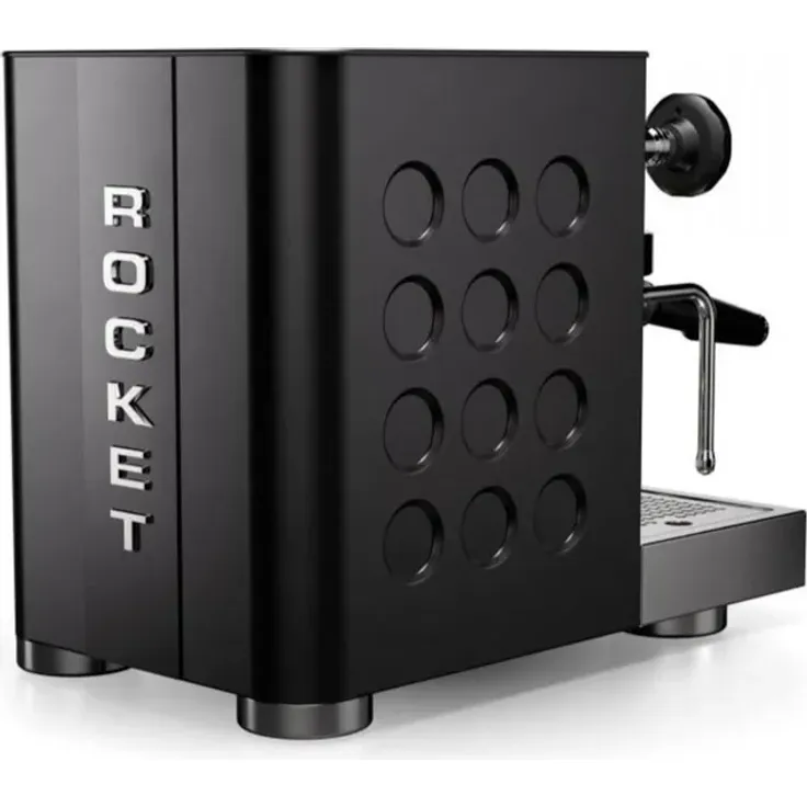 Rocket Espresso Appartamento TCA Schwarz, Espressomaschine mit Temperatureinstellung, Wärmetauscher-System, 1,8 Liter Boiler, 2,5 Liter Wassertank, Edelstahl-Design – Bild 2