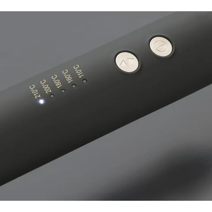 Diva Pro Styling Precious Metals Gold Dust Hot Brush, für volles Volumen und Locken, mit einstellbarer Temperatur und goldener Keramikkonstruktion – Bild 4