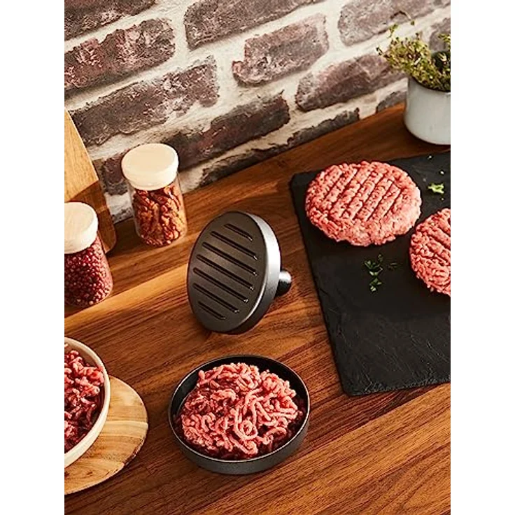 Tefal K18511 Hamburger-Presse, Aluminiumguss, schwarz/grau – Bild 3