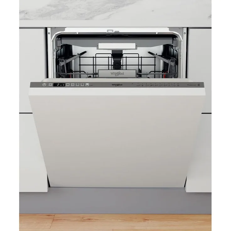 Whirlpool W0I D751A X, Voll integrierter Geschirrspüler, 60 cm, Edelstahl, Platz für 14 Maßgedecke, Energieeffizienzklasse B, Geräuschpegel 41 dB
