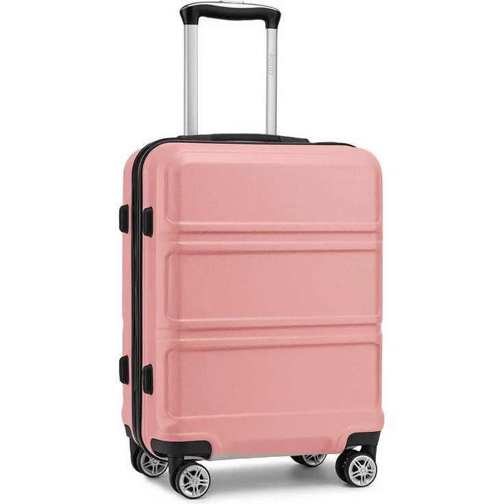 KONO Hartschalen-Trolley, 20 Zoll Reisekoffer mit TSA-Schloss, 4 Spinner-Rädern und Aluminium-Teleskopstange