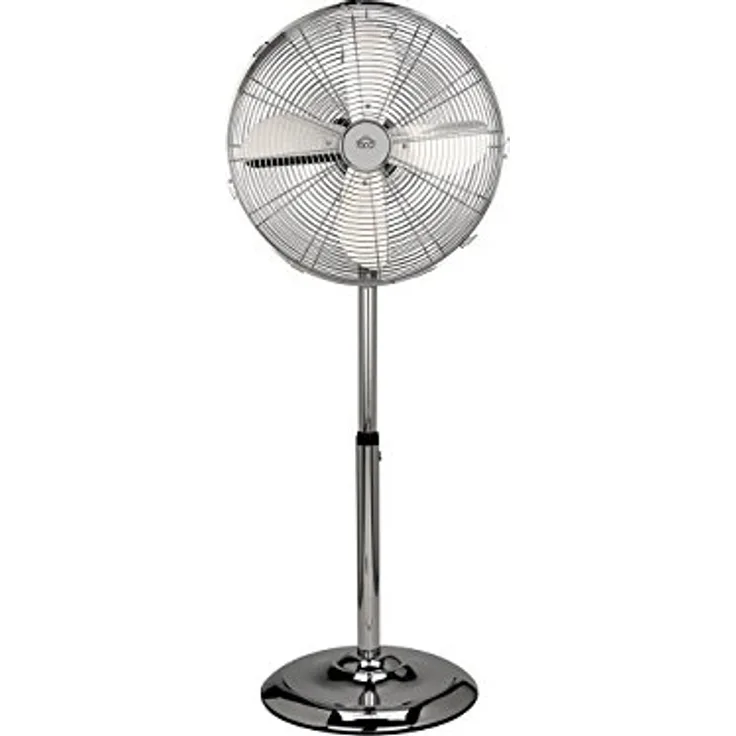 DCG Eltronic VE9090 Chrom Ventilator - Ventilatoren (Chrom, Flur, 65 W, AC 230 V, 50 Hz, 40 cm, 440 mm)