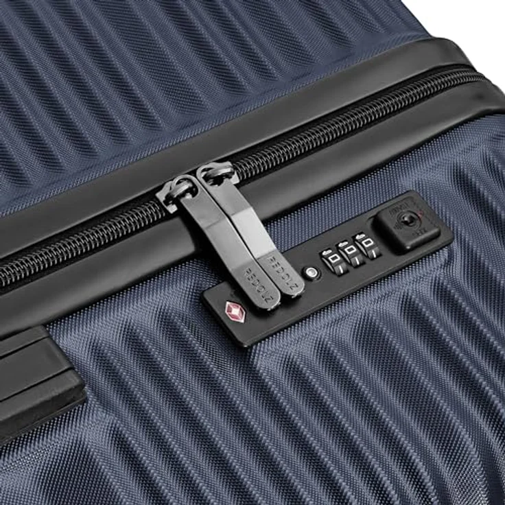 Redolz Koffer Essentials 16 3-SET 4 Rollen Kofferset 3-teilig, Blau (XL) - Stylische Reisebegleiter mit bruchsicherer Hartschale, intelligentem Innenleben und geräuscharmen Rollen – Bild 4