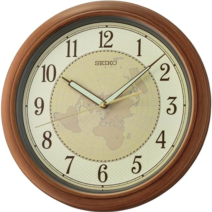 Seiko Clocks Wanduhr QXA825B, Plastic case, Quiet sweep second hand, LumiBrite, Ø32 x 4.2 cm – Bild 1