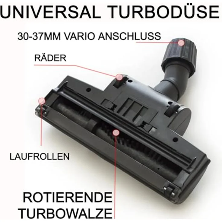 Maxorado Turbodüse rotierende Bürste 32mm 35mm, kompatibel mit Philips Staubsaugern, perfekte Tierhaarentfernung, dreh- und kippgelenk für optimales Handling – Bild 3