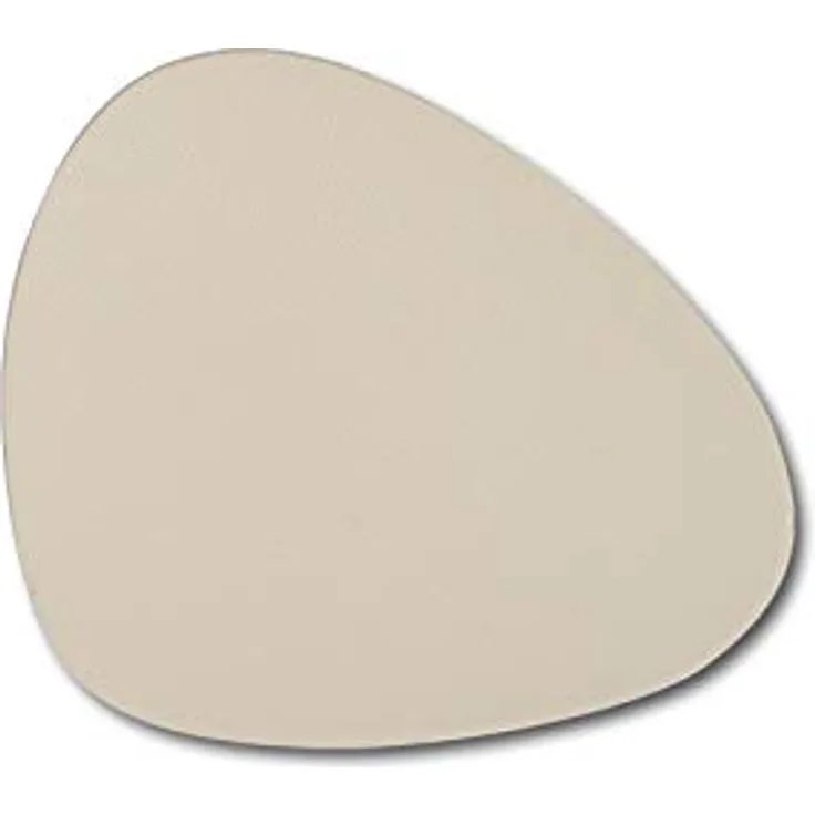 Glasuntersetzer aus synthetischem Leder, 6 Stück, pfefferminzgrün, ZELLER - ZELLER beige
