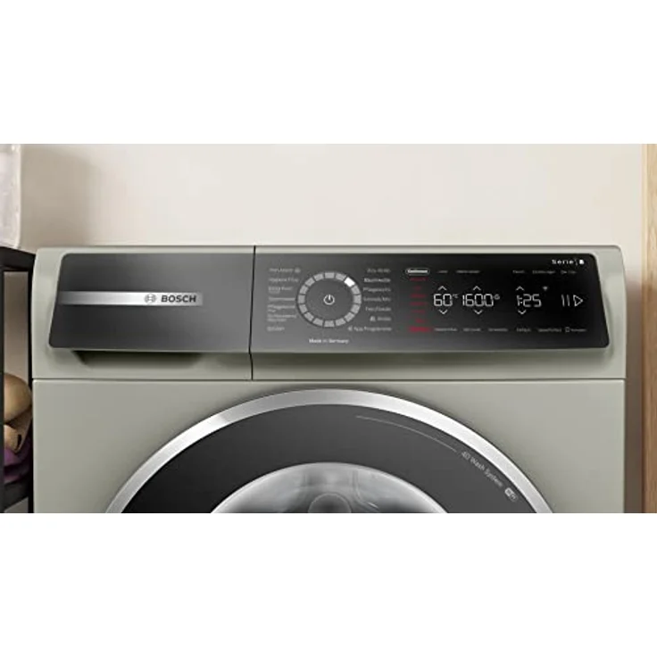 BOSCH WGB2560X0 Waschmaschine Serie 8, Frontlader mit 10kg Fassungsvermögen, 1600 UpM, Home Connect, Iron Assist, Mini Load, Active Water Plus, Silber-inox, 60cm – Bild 2