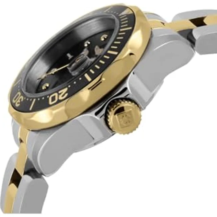 Invicta Pro Diver 8941, Edelstahl Damen Quarzuhrwerk mit schwarzem Zifferblatt, 24mm, 10 bar wasserdicht – Bild 3
