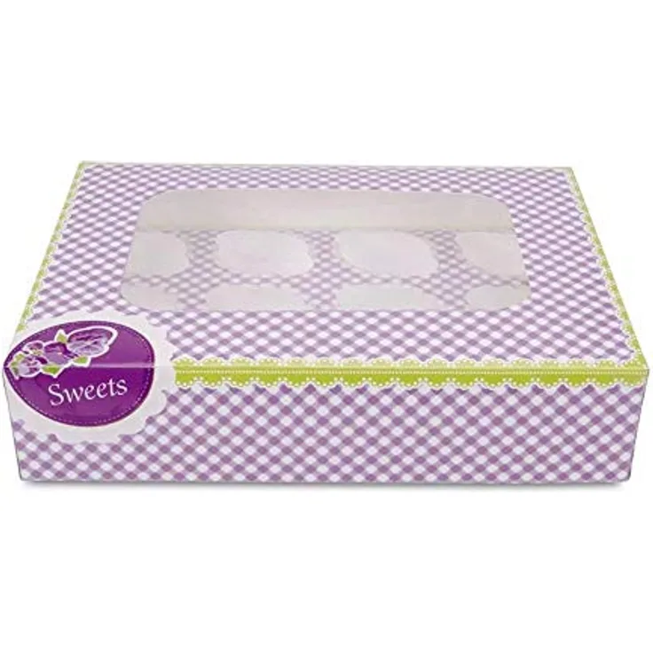 Städter ST336094 Muffin Transport Box MUFFIN BOX SWEETS ca. 33 x 24,5 x 7,5 cm