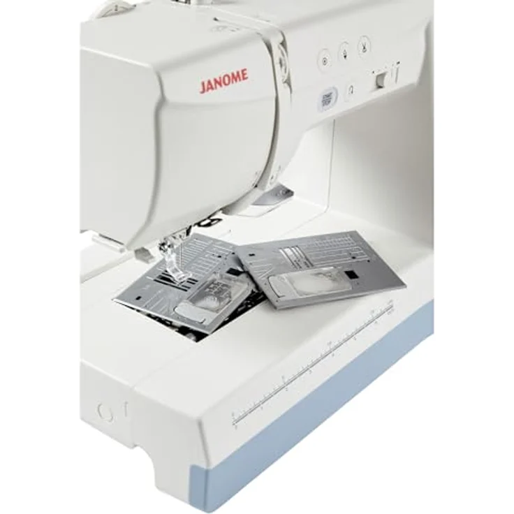 Janome Nähmaschine Memory Craft 1000, 300 Nähprogramme, 241 Stickmuster, USB-Schnittstelle, umweltfreundliche Verpackung – Bild 6