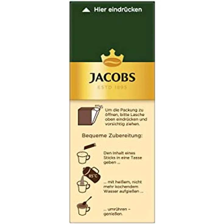 Jacobs Typ Café Crema, löslicher Kaffee, Instantkaffee, Instant, 25 Portionen – Bild 8