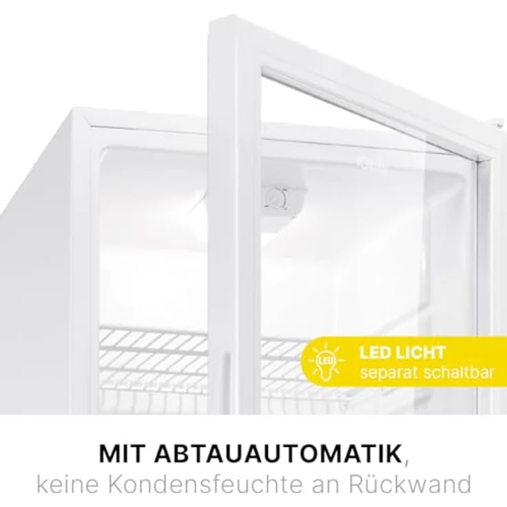 BOMANN Getränkekühlschrank KSG 7289 weiß, LED Innenraumbeleuchtung, stufenlose Temperaturregelung - Preisvergleich – Bild 5