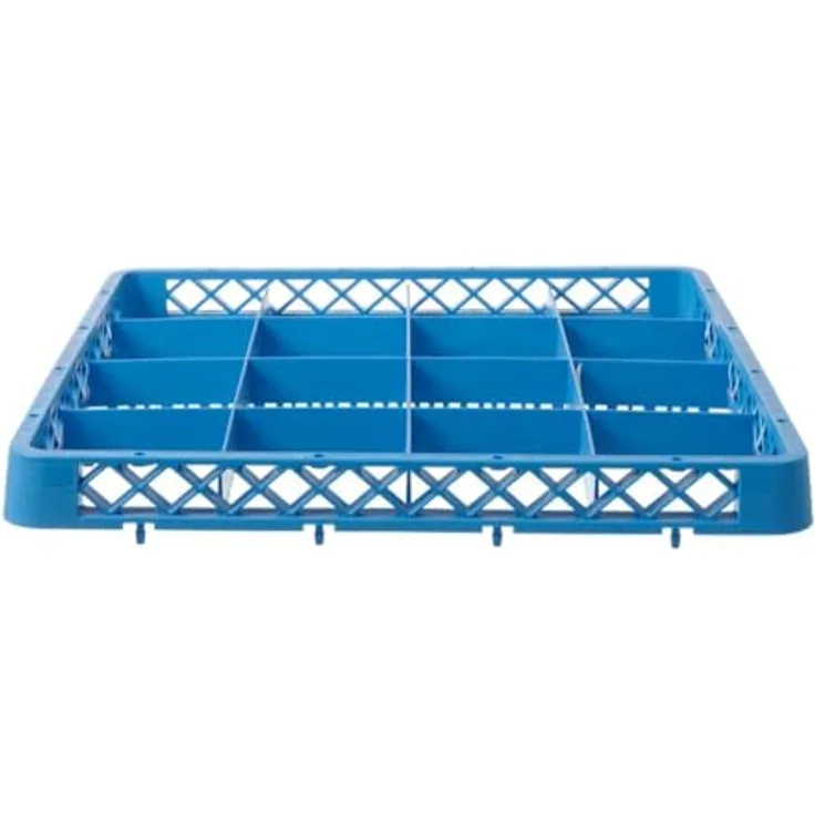 HENDI Aufsatz für Geschirrspülkorb, 16 Fächer 112x112 mm, passend für Geschirrspülmaschinenkörbe, 500x500x(H)45mm