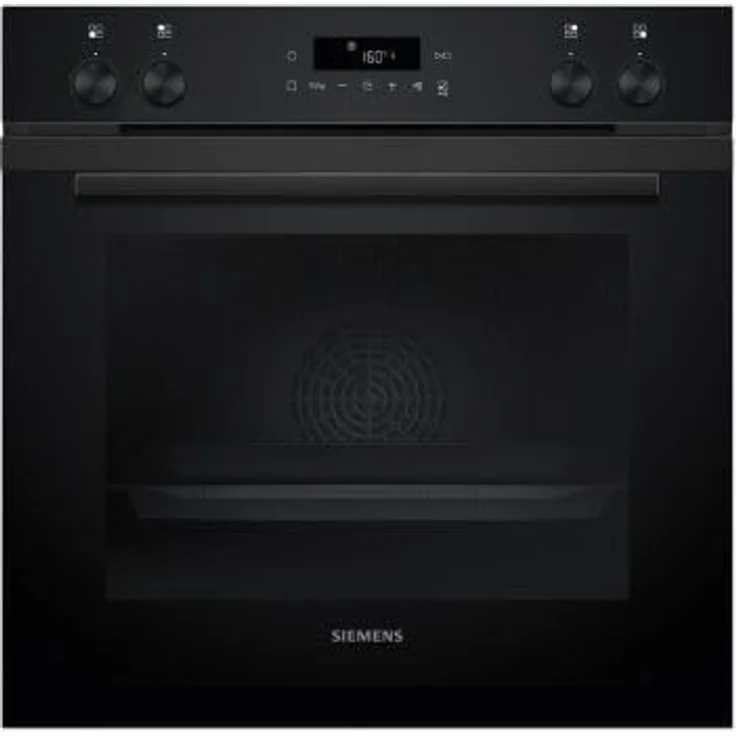 Siemens HE271ABB4 iQ300, Einbau-Herd, 60 cm, schwarz, inkl. Deep black inox Design – Bild 1