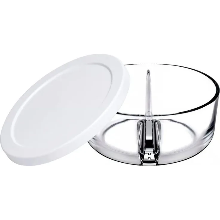 Pasabahce Butterdose Polar, Glas, Frischhaltedose aus Glas mit Deckel, transparent