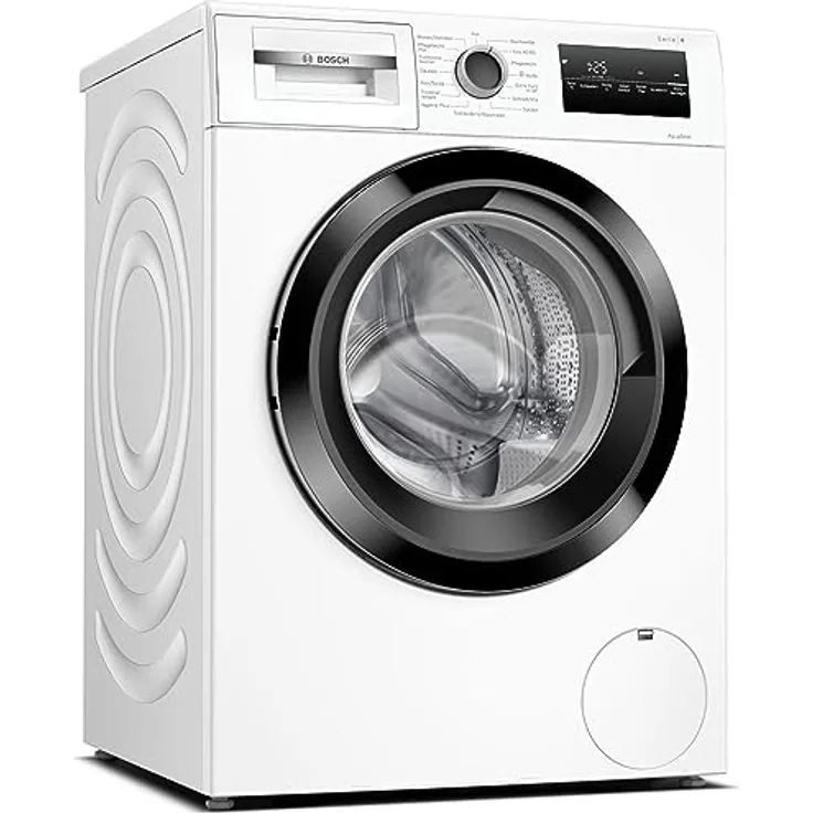 Bosch WAN28127 Waschmaschine Serie 4, Frontlader 8kg 1400 UpM, Iron Assist, Active Water Plus, EcoSilence Drive, Speed Perfect, Weiß 60cm