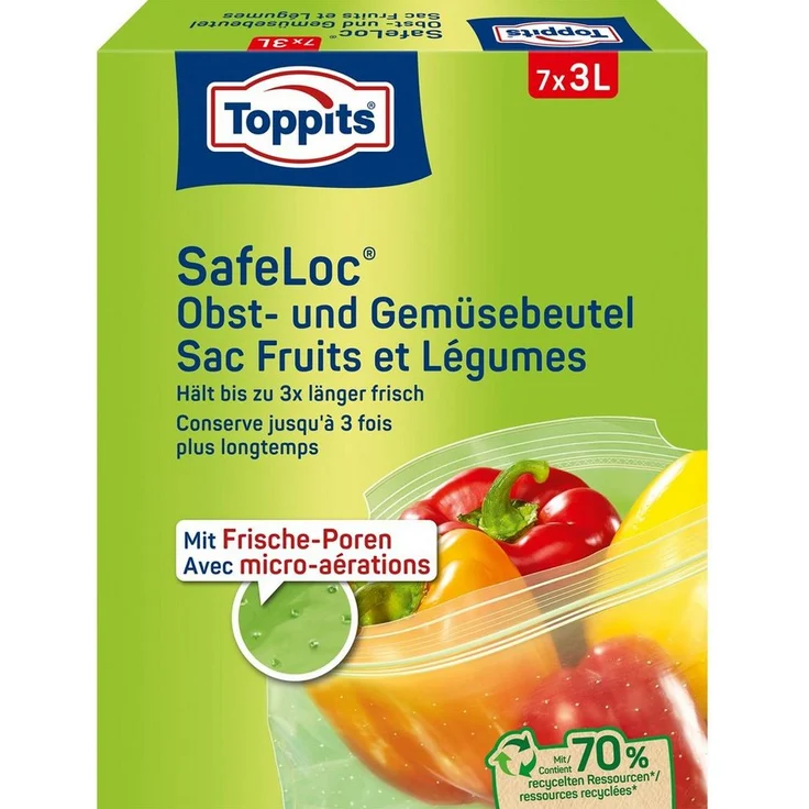 Toppits Vakuumierbeutel - Aroma-Frischebeutel - Allzweckbeutel, 1er Pack – Bild 1