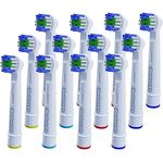 OneBuy24 - Aufsteckbürsten kompatibel mit Oral-B elektrischen Zahnbürsten - 12 Stück. Kompatibel mit Precision Clean, Vitality, Professional Care, TriZone, Triumph, Advance Power, Smart Series