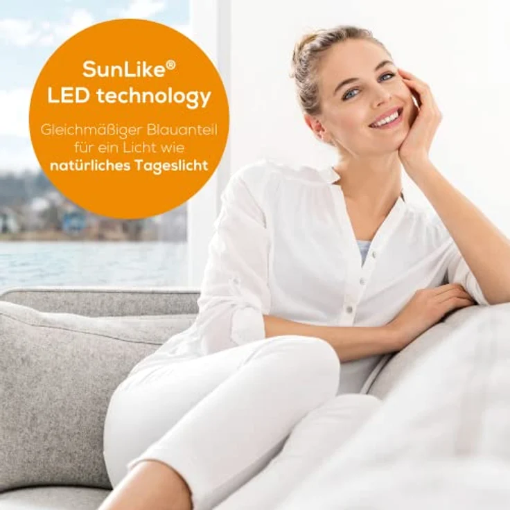 Beurer TL 95 Tageslichtlampe, Simulation von Tageslicht, 14.000 Lux, Medizinprodukt, Tageslichtleuchte bei Lichtmangelerscheinung, SunLike® LED-Technologie, mit Dimmer – Bild 4