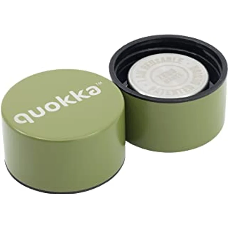 Quokka SOLID OLIVE GREEN, Thermosflasche aus Edelstahl mit 630 ml, doppelwandiger Vakuumisolierung, BPA-frei, Anti-Leak-Verschluss – Bild 3
